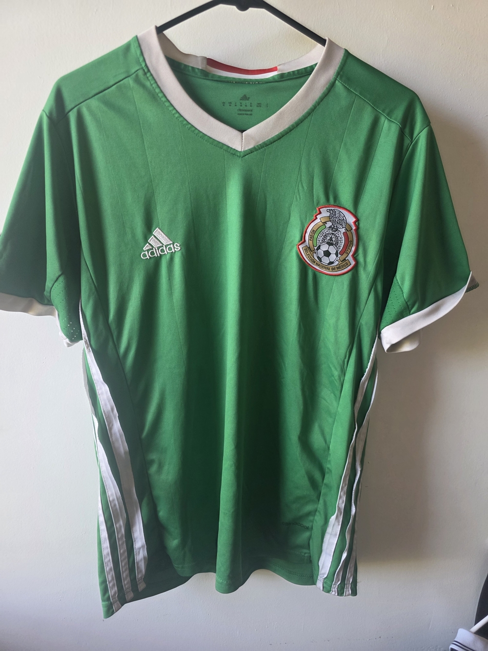 Adidas Mexico National Team Home Jersey Green FIFA World Cup Soccer Shirt M